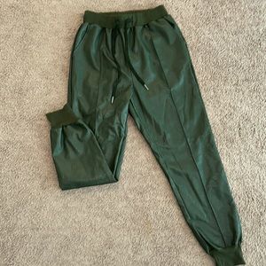 JLUXLABEL Leather Green Joggers